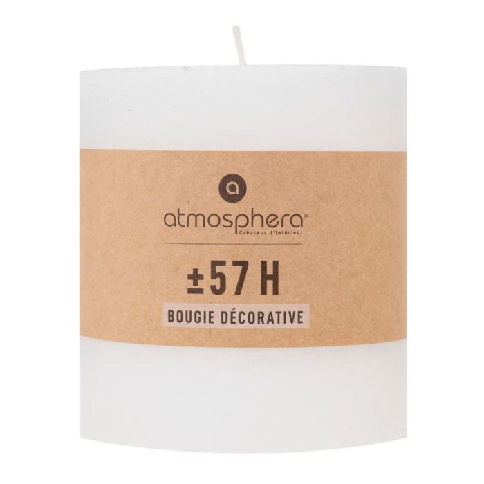 Atmosphera Olia White 720gr Decorative Candle