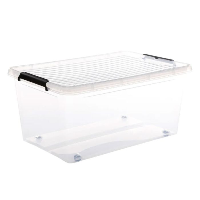 Five 40Ltr JJ Storage Box 58 X 39 X 25.5 Cm