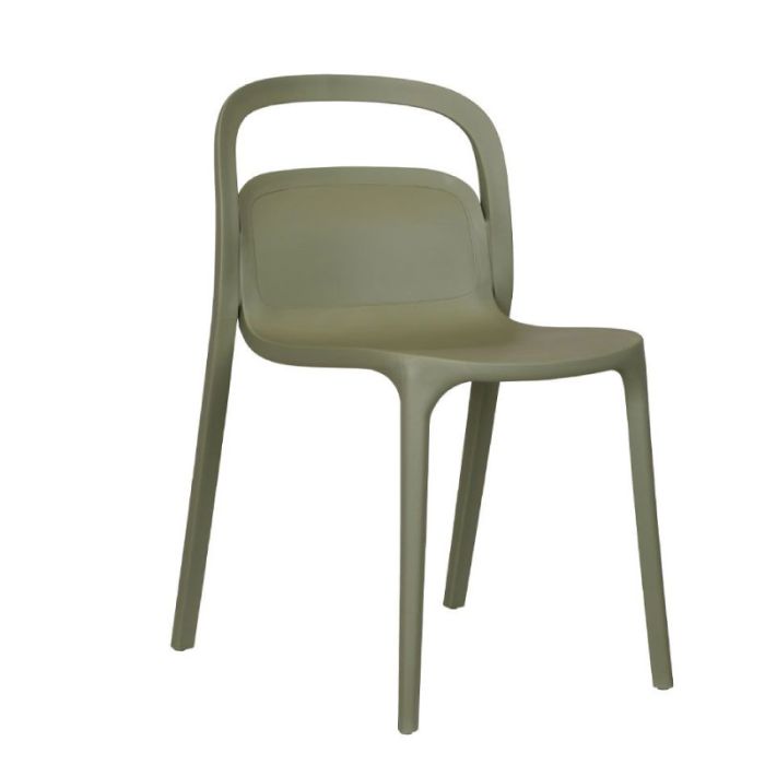 Smith Olive Green Plastic Garden Chair