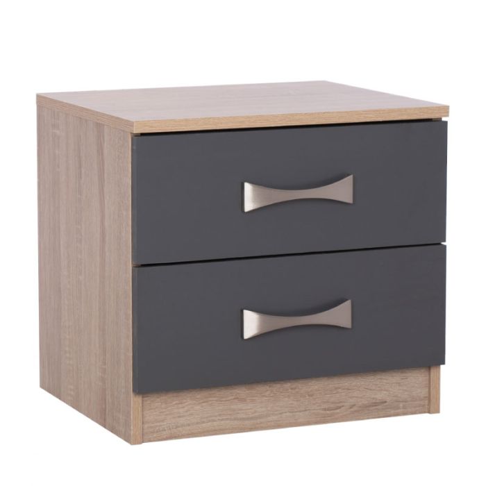 Ashlyn Sonoma Grey 48x40.5x42cm Nightstand