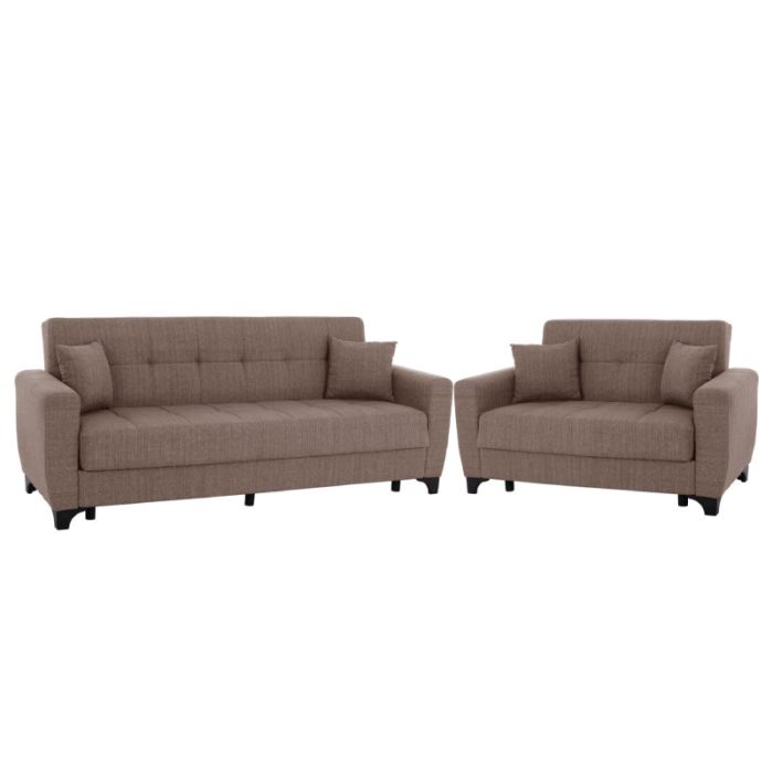 Polya HM3243.02 & HM3242.02 Beige 3+2 Indoor Sofa Set