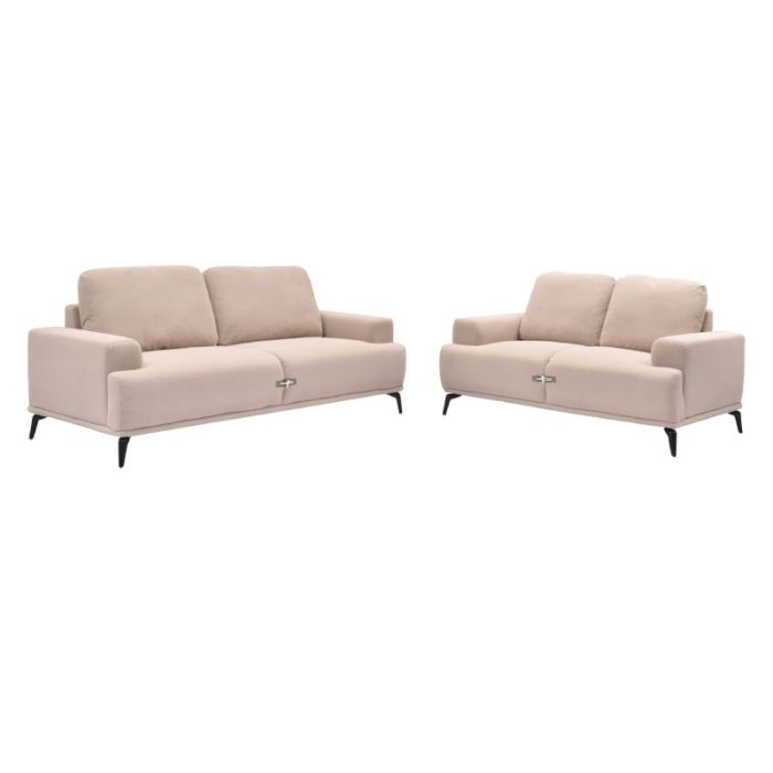 Terin HM6069.01 Beige Black 3+2 Indoor Sofa Set