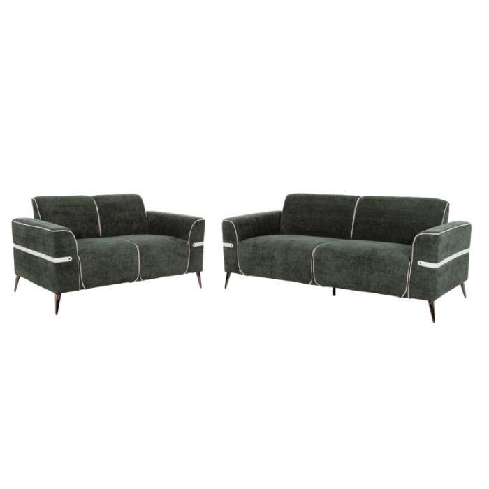 Ferin HM6070.03 Green 3+2 Indoor Sofa Set