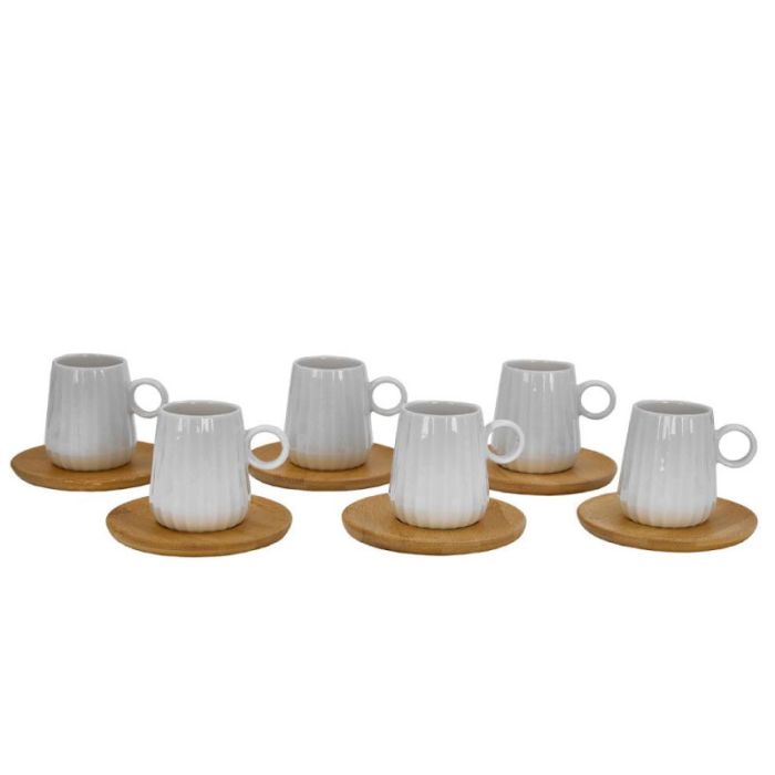 Ripple 6pcs Set Espresso Cups 90ml