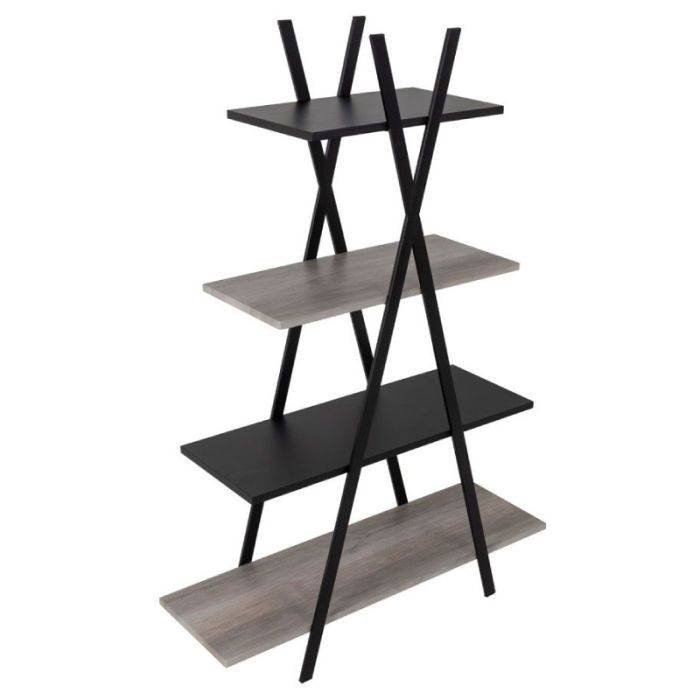 Bookcase Apatchi 28-0197 Black Sonoma Decape 95x30x145cm