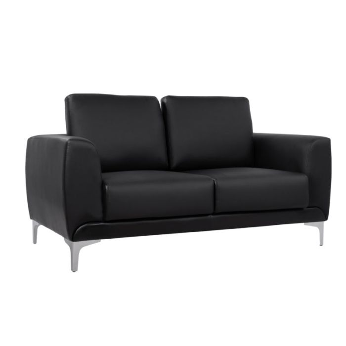Kenzie HM3121.21 Black PU 2-Seater Sofa
