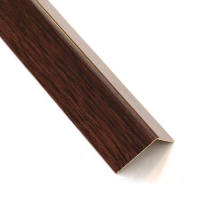 Equal Corner Arcansas 19.5x19.5mmx2.6m Dark Wood PVC Profile