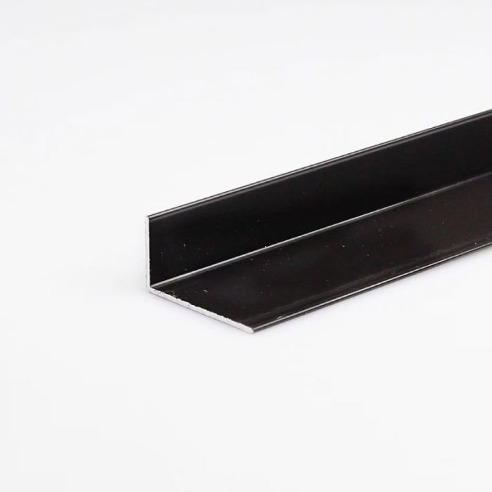 Unequal Corner Arcansas 30x15mmx1m Black Brushed Aluminium Profile