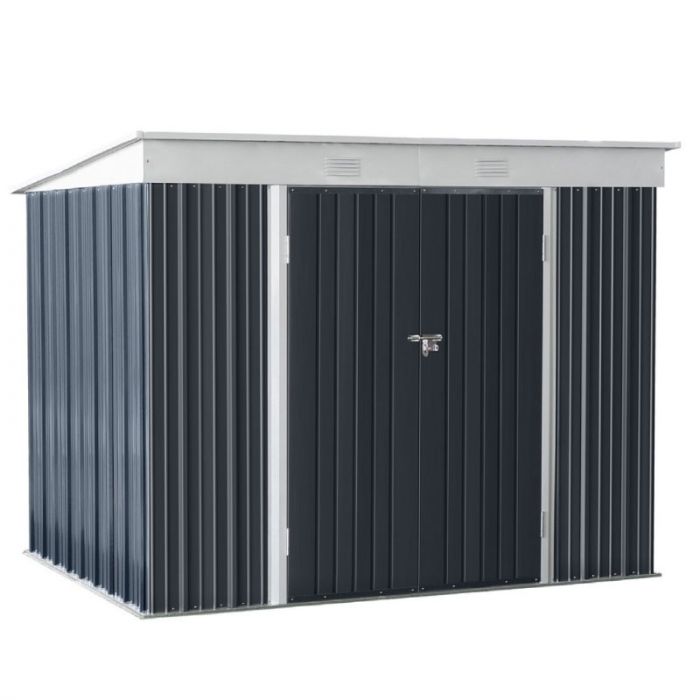 Isunor 183x240x180cm Galvanized Steel Garden Shed