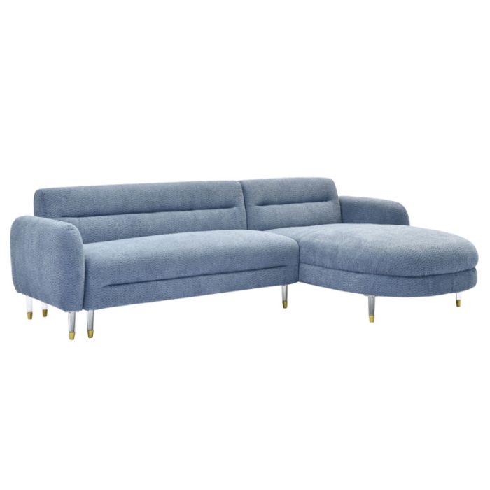 Flyer HM6072.06 Mist Blue Reversible Corner Sofa