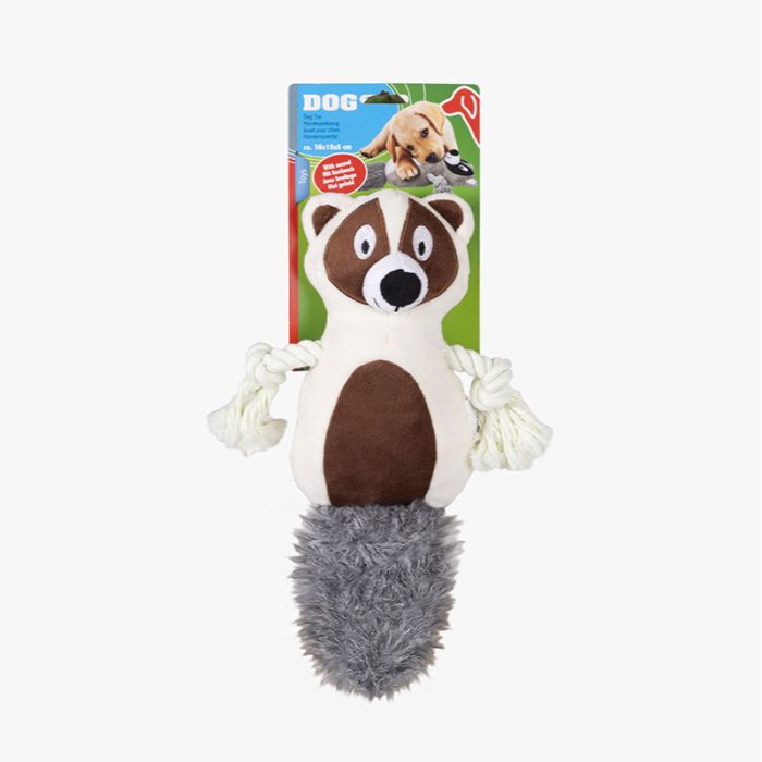 Lifetime Dog 2Ass Raccoon Pet Toy