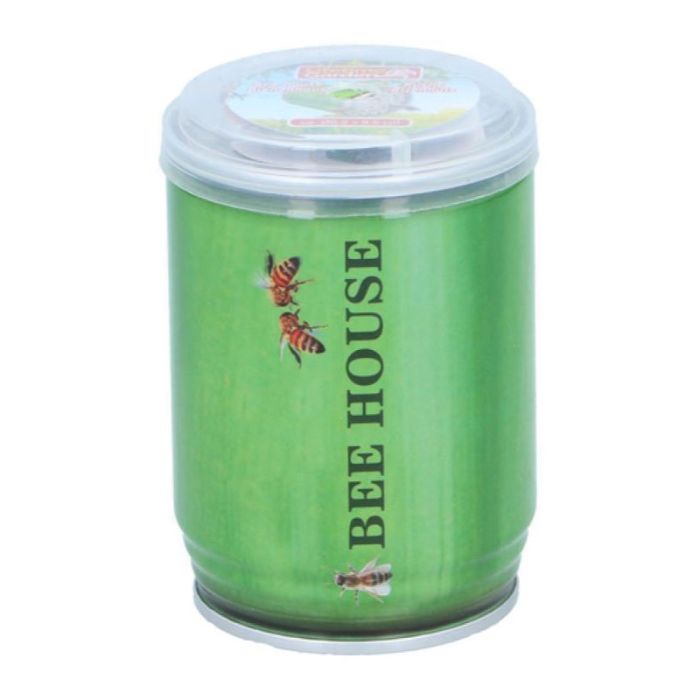 OHM 6.8x9.5cm Green Tin Bee House