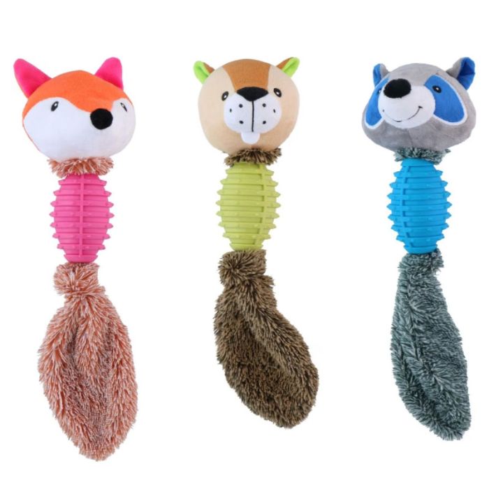 Lifetime Dog 3Ass Animals Pet Toy