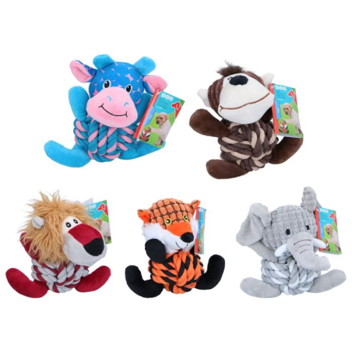 Maxxpro Dog 5Ass Animal Rope Ball Pet Toy