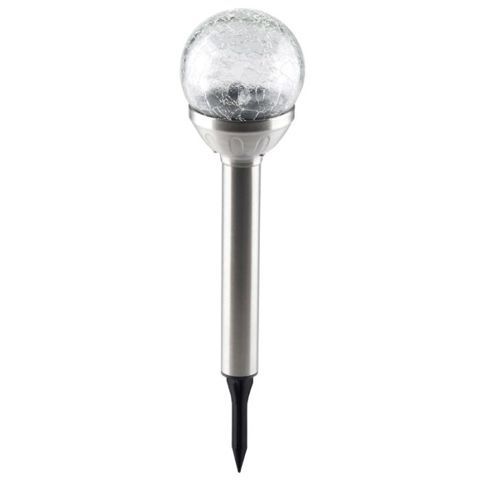 Grundig Silver 8x34cm Solar Outdoor Lighting
