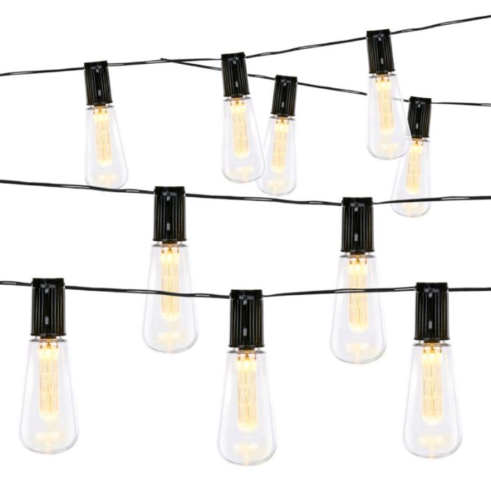 Grundig Warm White  335cm Line Wire Solar Outdoor Lighting