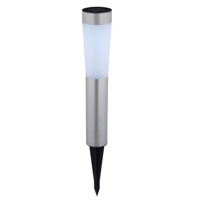 Grundig Silver 7.5x56cm Solar Outdoor Lighting