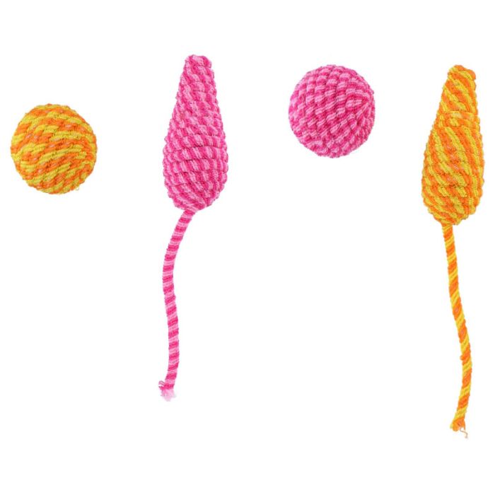 Maxxpro Cat 2pcs Mouse & Ball Pet Toy
