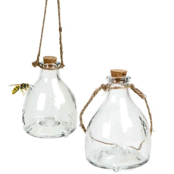 Kinzo 2pcs Set of Glass Wasp Trap with Hanger
