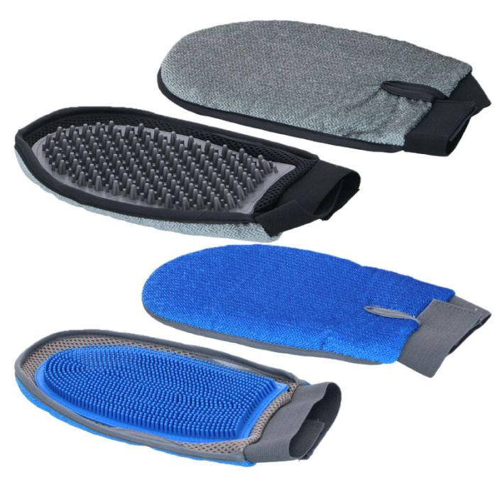 Lifetime Hair Removal Pet Grooming Glove 2Ass 26x14cm