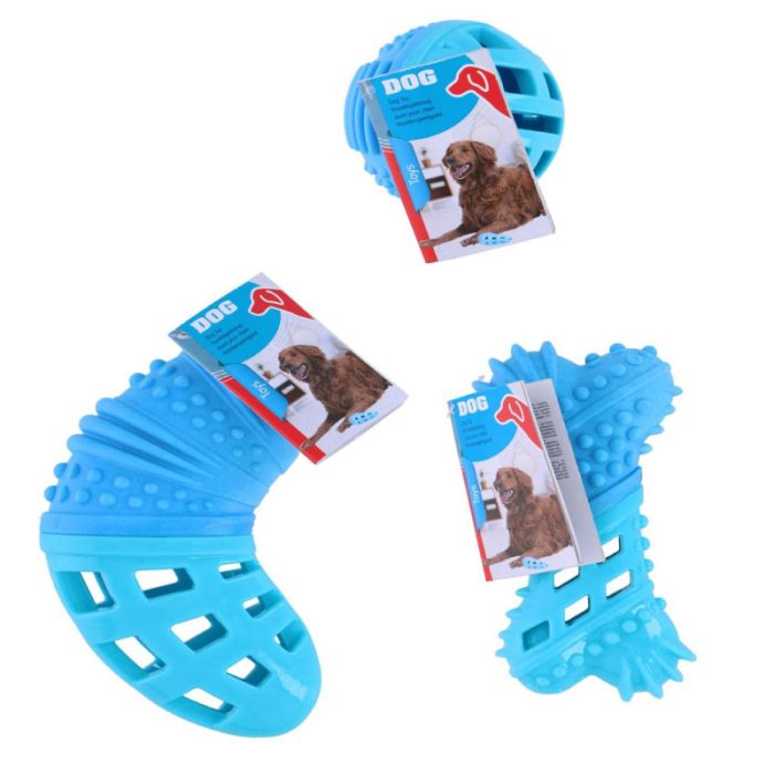 Pet Treatment Dog 3Ass Ball Bone Frisbee Pet Toy