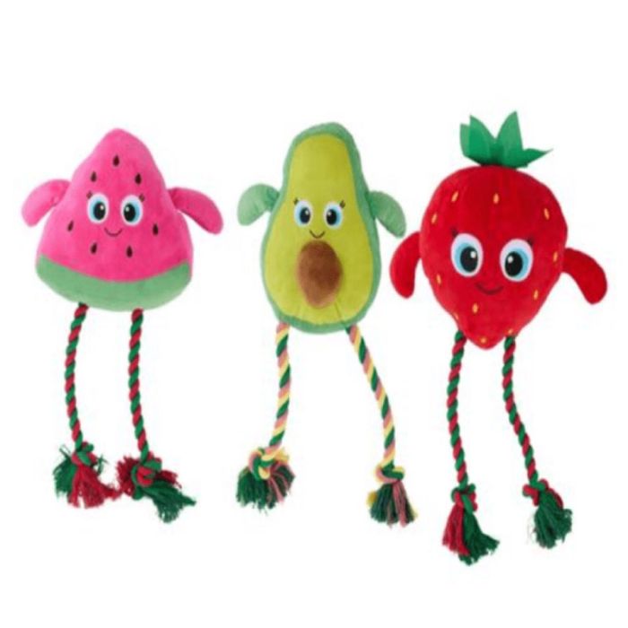MaxxPro Dog 3Ass Fruity Plush Pet Toy