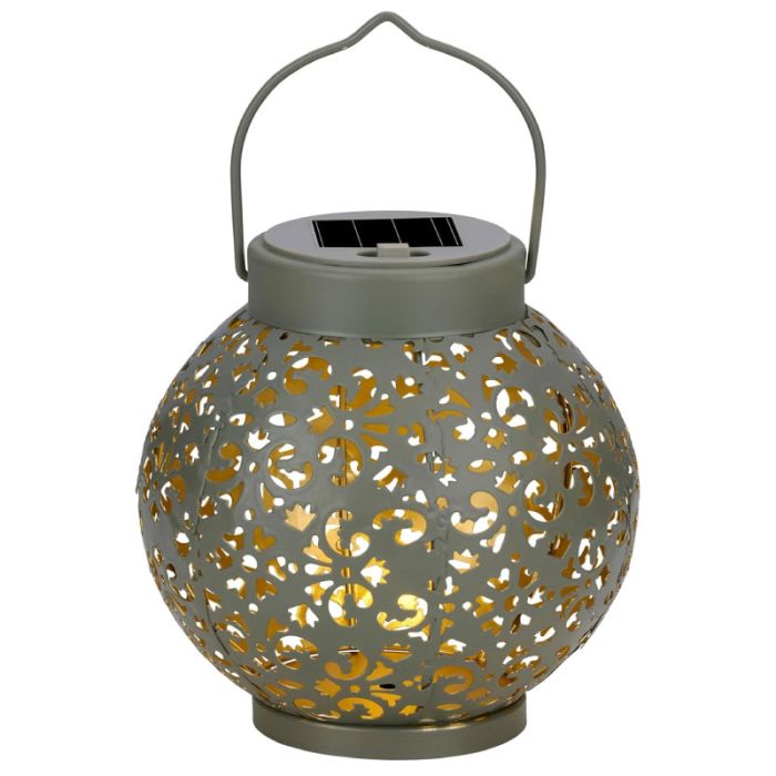 Articasa Grey 14.5x15cm Table Solar Outdoor Lighting