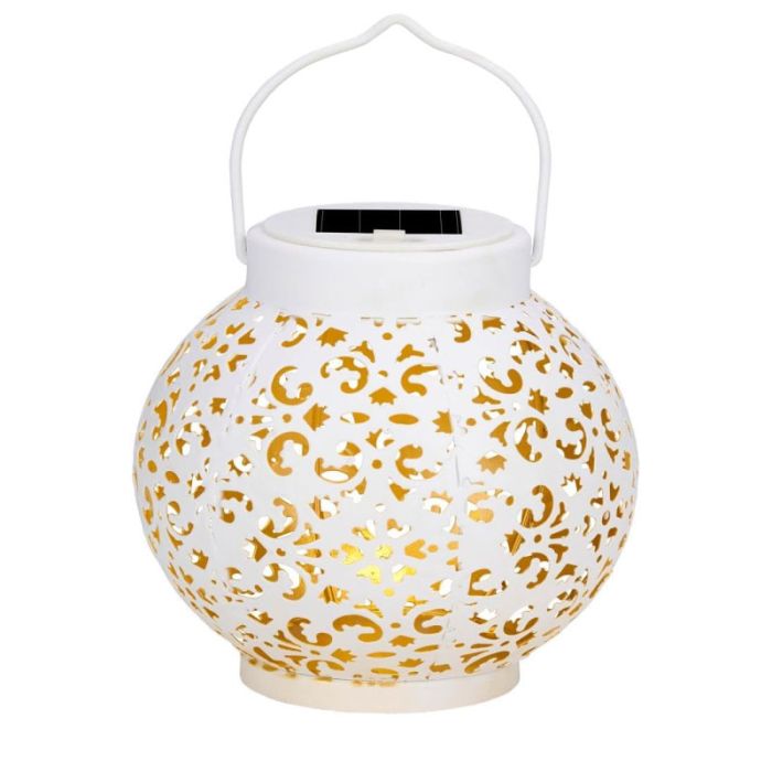 Articasa White 14.5x15cm Table Solar Outdoor Lighting