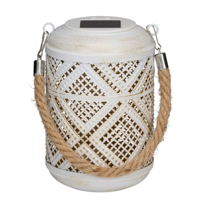 Articasa White 11x15cm Solar Garden Torch
