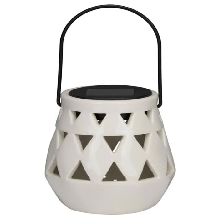 Articasa White 10x11cm Solar Garden Torch