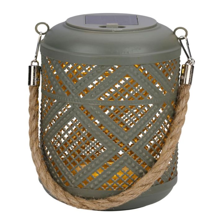 Articasa Grey 11x15.5cm Solar Garden Torch