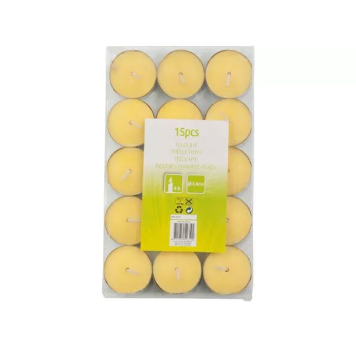 Articasa Tealights 15pcs Mosquito Citronella Candles