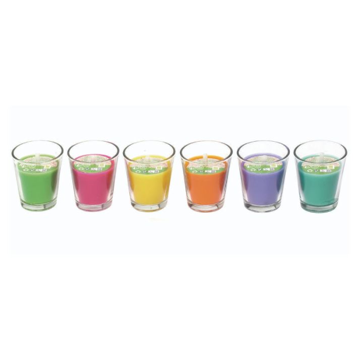 Ed 6Ass Mosquito In Glass Citronella Candle