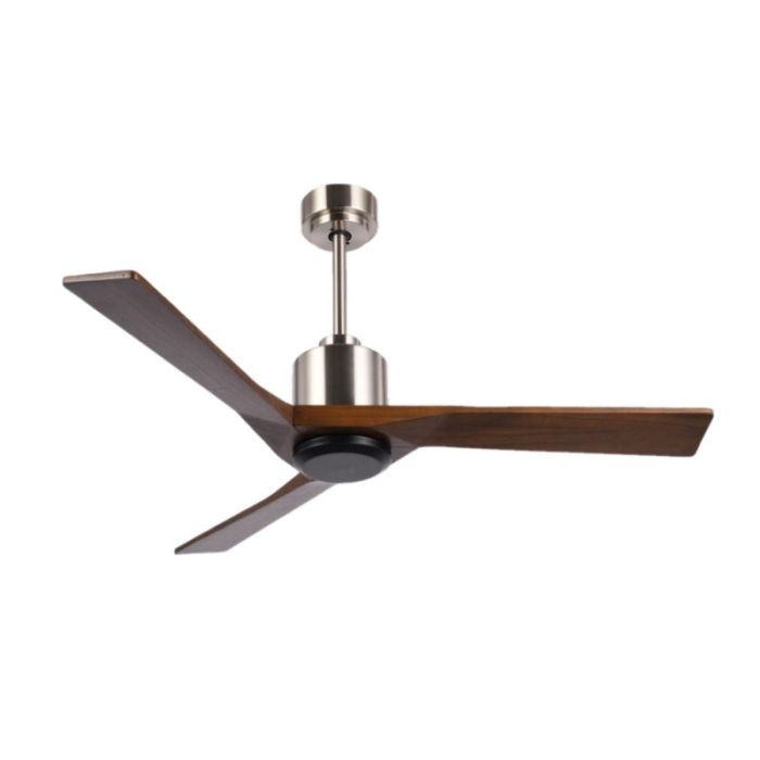 Matestar MAT-5651B 52" Stainless Steel Solid Wood Ceiling Fan + Lamp