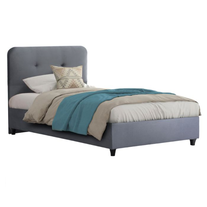 Dolores HM649.10 Grey 90x200cm Single Bed