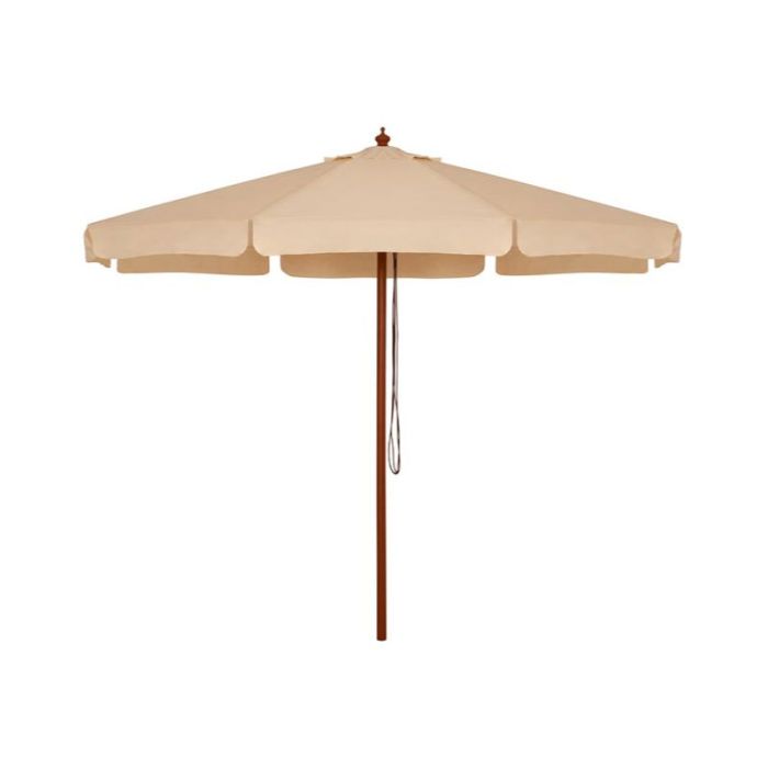 Waller Garden Umbrella (Double Pulley) Brown Cream 3m