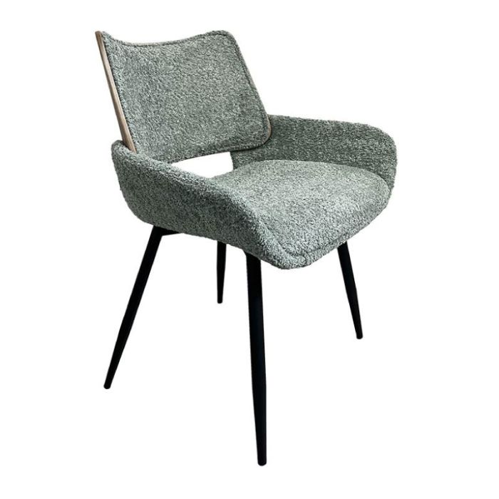 Fyl 392-124-003 Veraman Black Metal Indoor Dining Chair