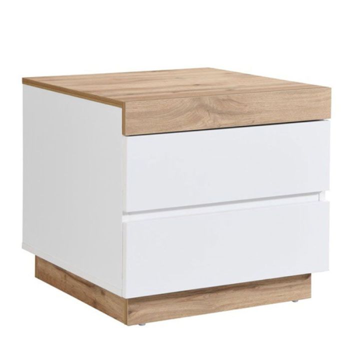 Casa Natural White 50x50x50cm Nightstand