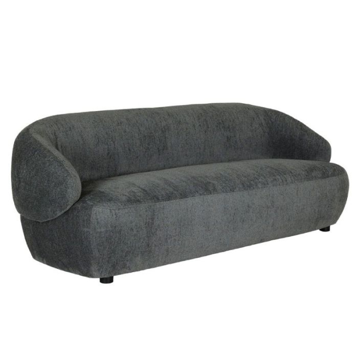 Boomerang 01-3356 Blue Petrol Brown 3-Seater Sofa