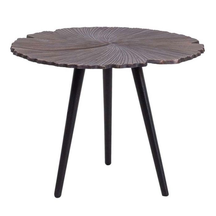 Leaf 04-0613 Copper Antique Black 40x40x32cm Side Table