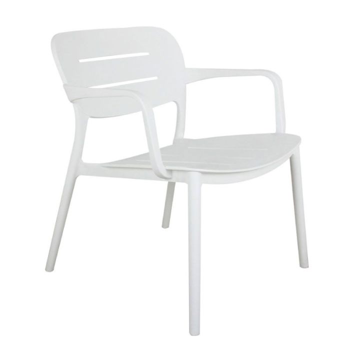 Zurich White Plastic Garden Chair