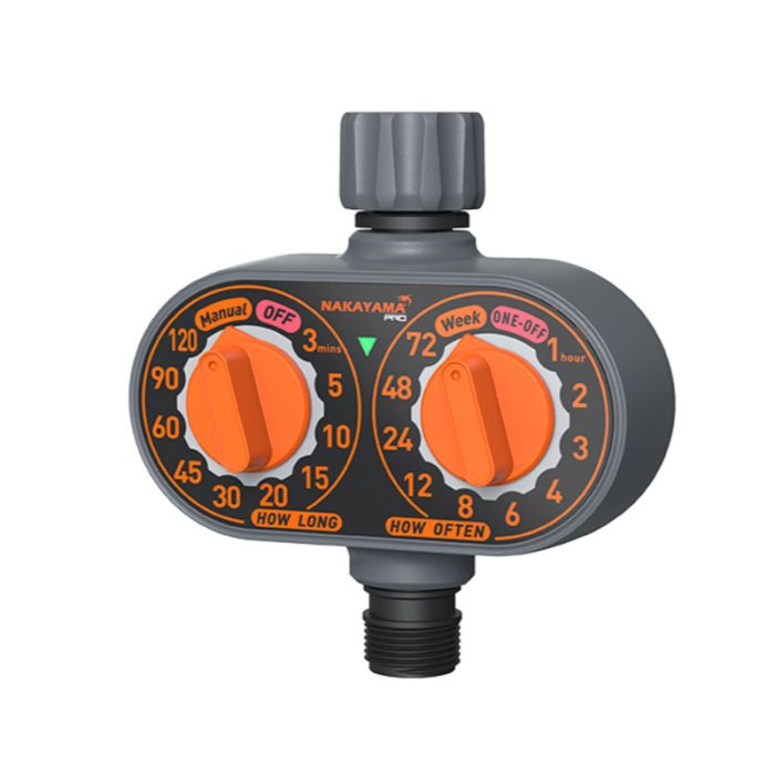 Nakayama PRO GH9139 One Output Double Knob Battery Garden Water Timer