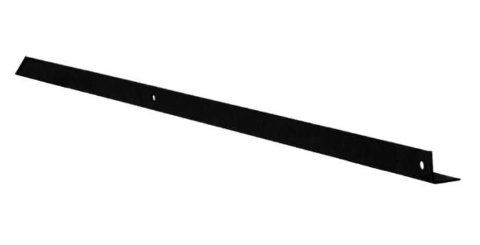 Metal Fence Post 2.1m Black