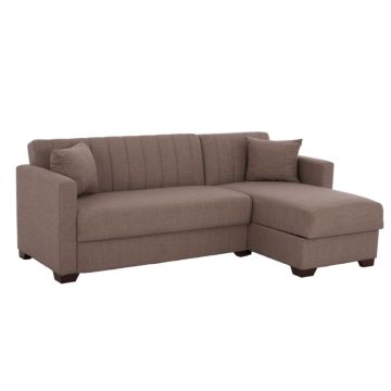 Ghufran HM3244.02 Brown Reversible Corner Sofa