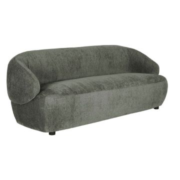 Boomerang 01-3360 Olive Green Petrol Brown 3-Seater Sofa