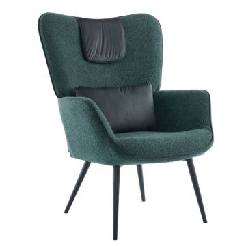 Manifest 01-3522 Petrol Black Armchair