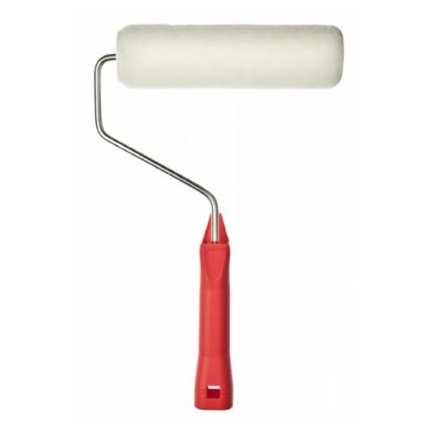 Brushco Synthetic White Paint Roller with Handle 18cm