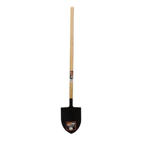Hantop Long Wooden Handle Round Shovel