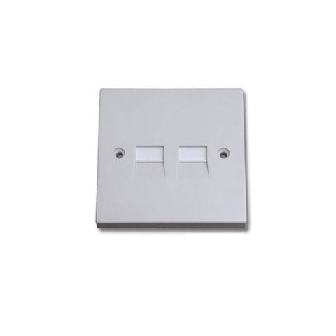 Europower A152 2-Gang White Telephone Socket