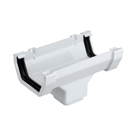 Osma 806W Square Running Outlet White Guttering